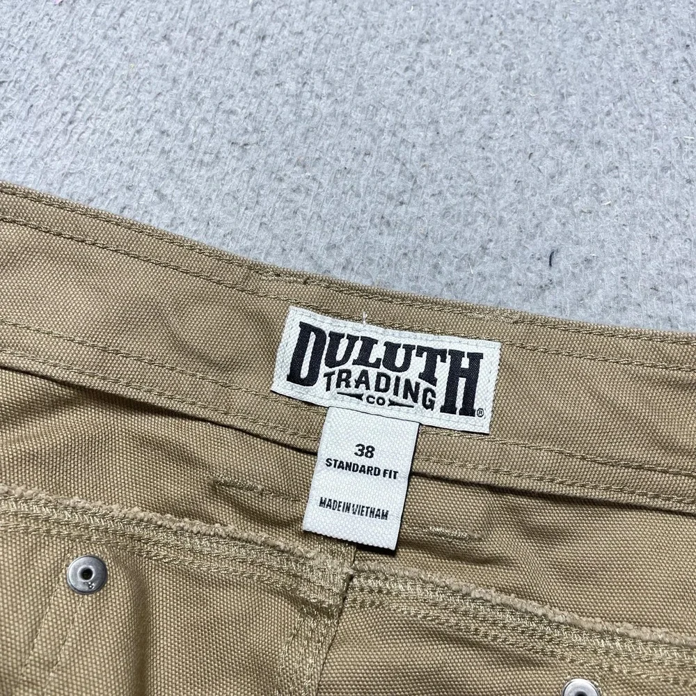 Duluth Trading Shorts Mens 38 Beige Canvas Chino 9